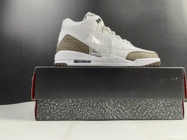 1st Kicks Shoes Mocha Air 3 Jordan Retro (2018) 136064-122 0813